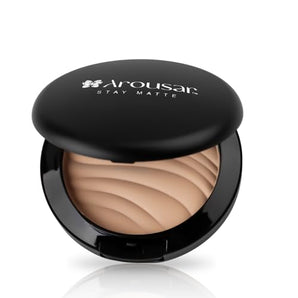 Arousar Pressed Face Powder, Flawless and Oil Control Pressed Setting Powder, Long Lasting Matte Finish