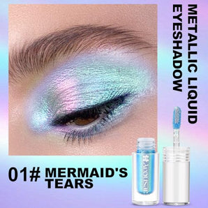 Arousar Metallic Liquid Eyeshadow, Chameleon Metallic Eyeshadow Multi-Color Shifting, Highly Pigmented and Shimmer Eye Makeup, Long Lasting Cosmetics