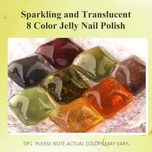 Arousar Jelly Nail Gel Polish, All Seasons Soak Off Nail Gel Polish, Quick Dry Nail Lamp Manicure Art, DIY Salon Home Gift