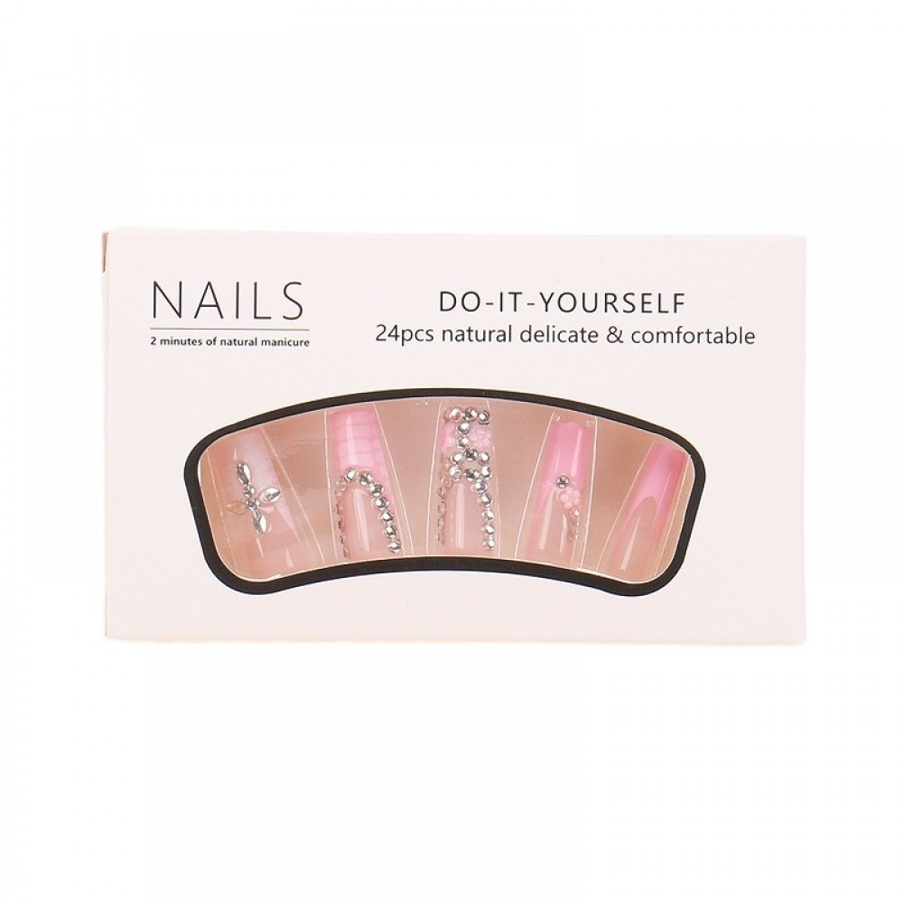 Phosphor Long Press on Nails 24pcs
