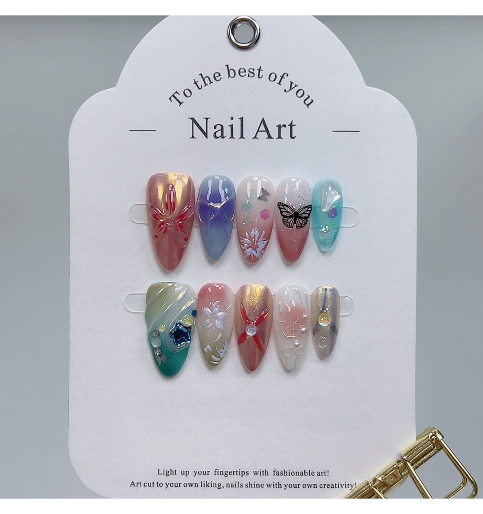 Dreamy Garden Press On Nails 10pcs